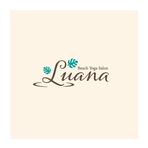 スタジオきなこ (kinaco_yama)さんのビーチヨガサロン　「Luana」のロゴへの提案