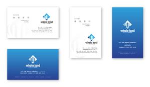Mazdylr (Mazdylr)さんの不動産、建築業「whole land」の名刺デザインへの提案
