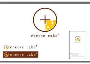 Gyudesign (c3_5250)さんのチーズケーキをメインにしたケーキ屋さんロゴへの提案