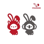 mu_cha (mu_cha)さんのロゴの耳の素材を入れたペアの動物キャラクターの作成への提案