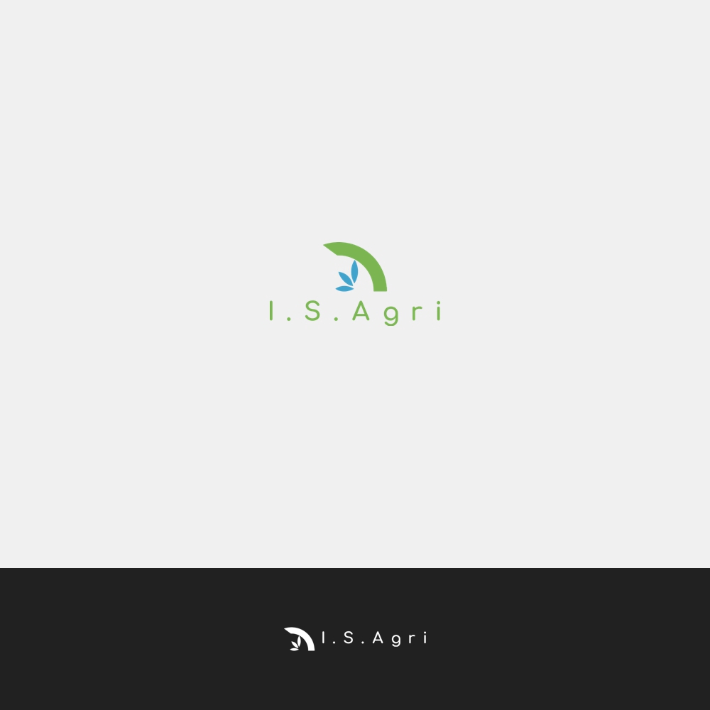 水耕栽培ブランド「アイエスアグリ」のロゴ制作