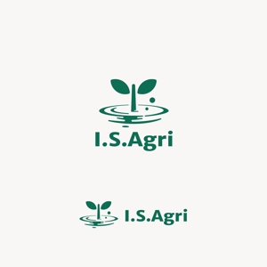 edesign213 (edesign213)さんの水耕栽培ブランド「アイエスアグリ」のロゴ制作への提案