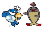 zee-ba NORICO (namekk1115)さんのクジラの親子と悪役のキャラクターデザイン（三面図）への提案
