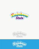 pTree LABO (torch_tree)さんのハワイ＆カリフォルニア雑貨　「Rainbow State」のロゴへの提案