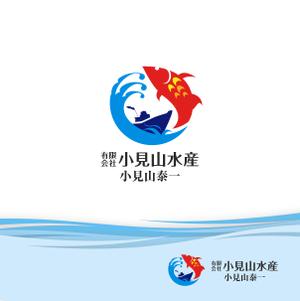 さんたろう (nakajiro)さんの会社のロゴを作って欲しい。会社名  (有)小見山水産 小見山泰一 を入れて欲しいへの提案