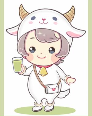 KRSM (pokoto12)さんのヤギの着ぐるみを着ている女の子のキャラクターをお願いします。への提案