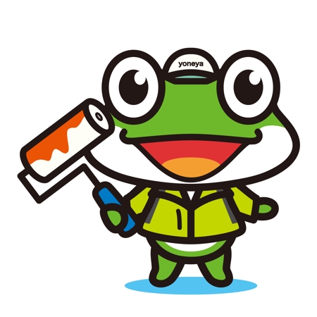 Yellow Frogさんの事例 実績 提案 カエルのキャラクターデザイン Yoneya Gai クラウドソーシング ランサーズ