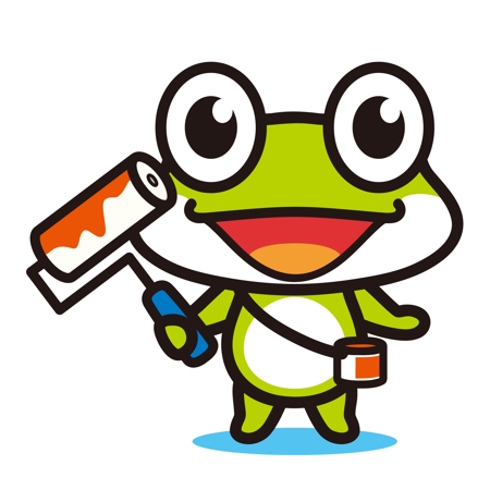 Yellow Frogさんの事例 実績 提案 カエルのキャラクターデザイン Yoneya Gai クラウドソーシング ランサーズ