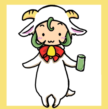 Tuki3さんの事例 実績 提案 ヤギの着ぐるみを着ている女の子のキャラクターをお願いします 初めましてtukiと クラウドソーシング ランサーズ