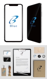 mogu ai (moguai)さんのインターネットの広告運用・ウェブメディア運営を行う「Blue株式会社」のロゴへの提案
