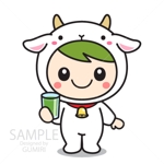 Gumiri ()さんのヤギの着ぐるみを着ている女の子のキャラクターをお願いします。への提案