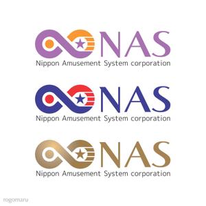 ロゴ研究所 (rogomaru)さんの「Nippon Amusement System corporation /日本アミューズメントシステム株式会社」のロゴ作成への提案