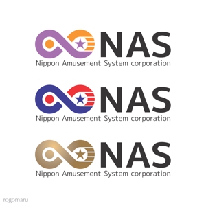 ロゴ研究所 (rogomaru)さんの「Nippon Amusement System corporation /日本アミューズメントシステム株式会社」のロゴ作成への提案