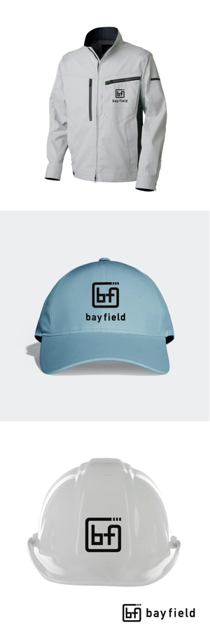 ヒロユキヨエ (OhnishiGraphic)さんの制御盤製作会社「bay field」のロゴへの提案