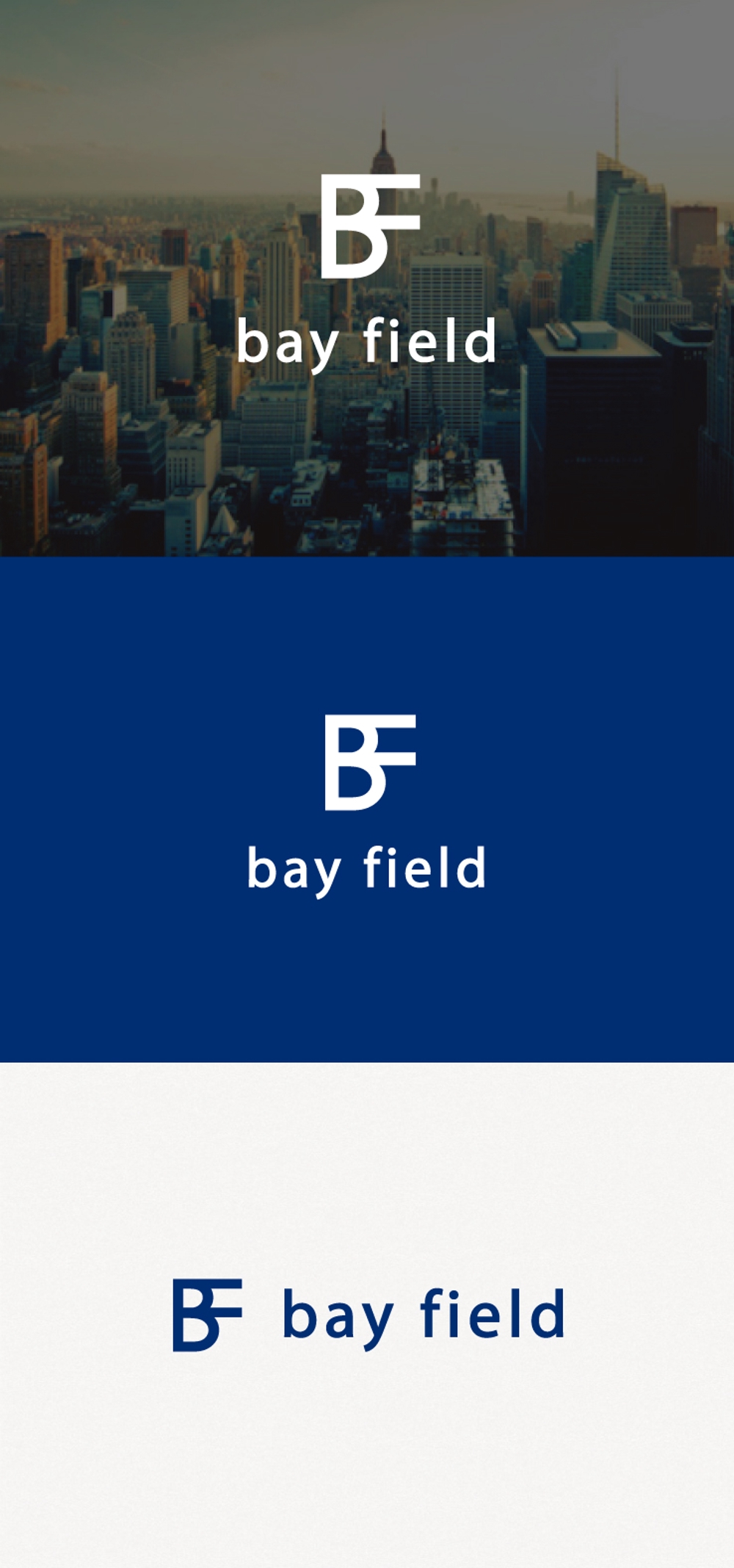 制御盤製作会社「bay field」のロゴ