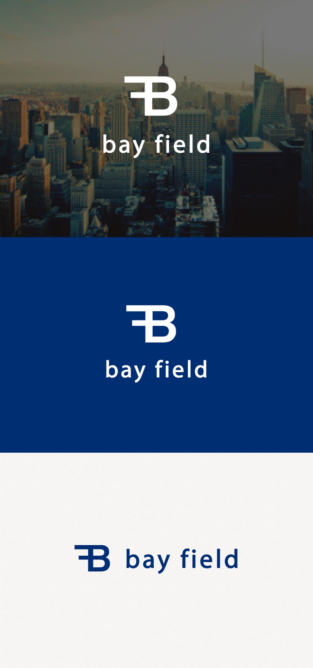 制御盤製作会社「bay field」のロゴ