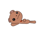 へいへい (-Kano-)さんの可愛いクマのキャラクターが寝転んでいる姿　3Dプリントデータ作成用 への提案