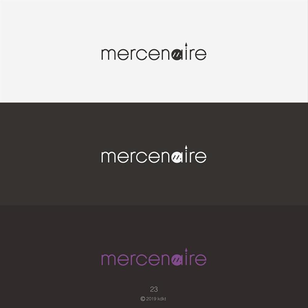 ”mercenaire（メルセネール）合同会社”のロゴ