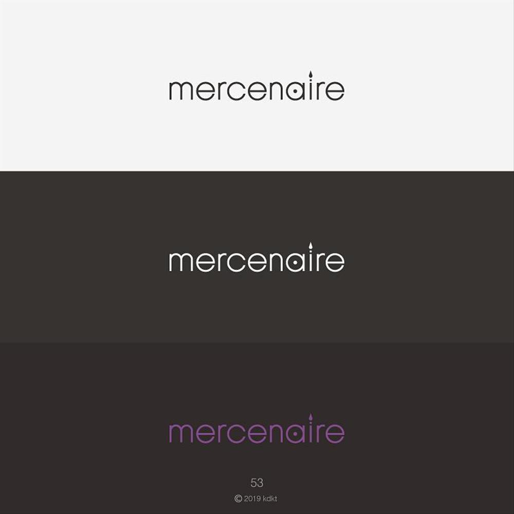 ”mercenaire（メルセネール）合同会社”のロゴ