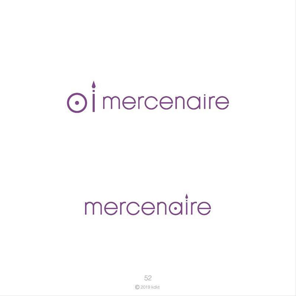 ”mercenaire（メルセネール）合同会社”のロゴ