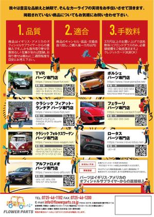 sSSs (shi0nszk)さんの欧州車、希少車、クラシック、カーパーツ専門店フラワーパーツのチラシ・フライヤーへの提案