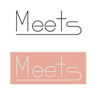 neco-necoさんの女性らしい可愛い靴ブランド「Meets」のロゴ制作への提案