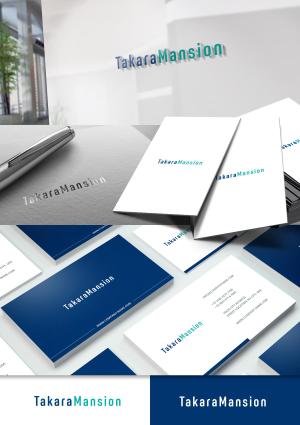 chiaro (chiaro)さんの不動産賃貸66年の会社ロゴデザイン→銘板を切り文字で作成し、名刺にも コーポレートカラー緑✖︎紺への提案