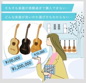 jun3 (jun333)さんの（３枚のみ）音楽教室で行う楽器プレゼントのイラスト、当選後１年間の継続発注もありへの提案