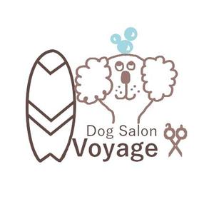 kometto (kometto)さんのドッグサロン「Dog Salon Voyage」の ロゴを作って頂きたいですへの提案