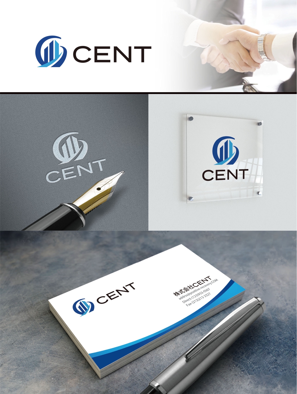 不動産会社「株式会社CENT」のロゴ作成