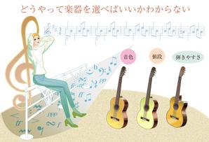 moco2018 (tobimaru)さんの（３枚のみ）音楽教室で行う楽器プレゼントのイラスト、当選後１年間の継続発注もありへの提案