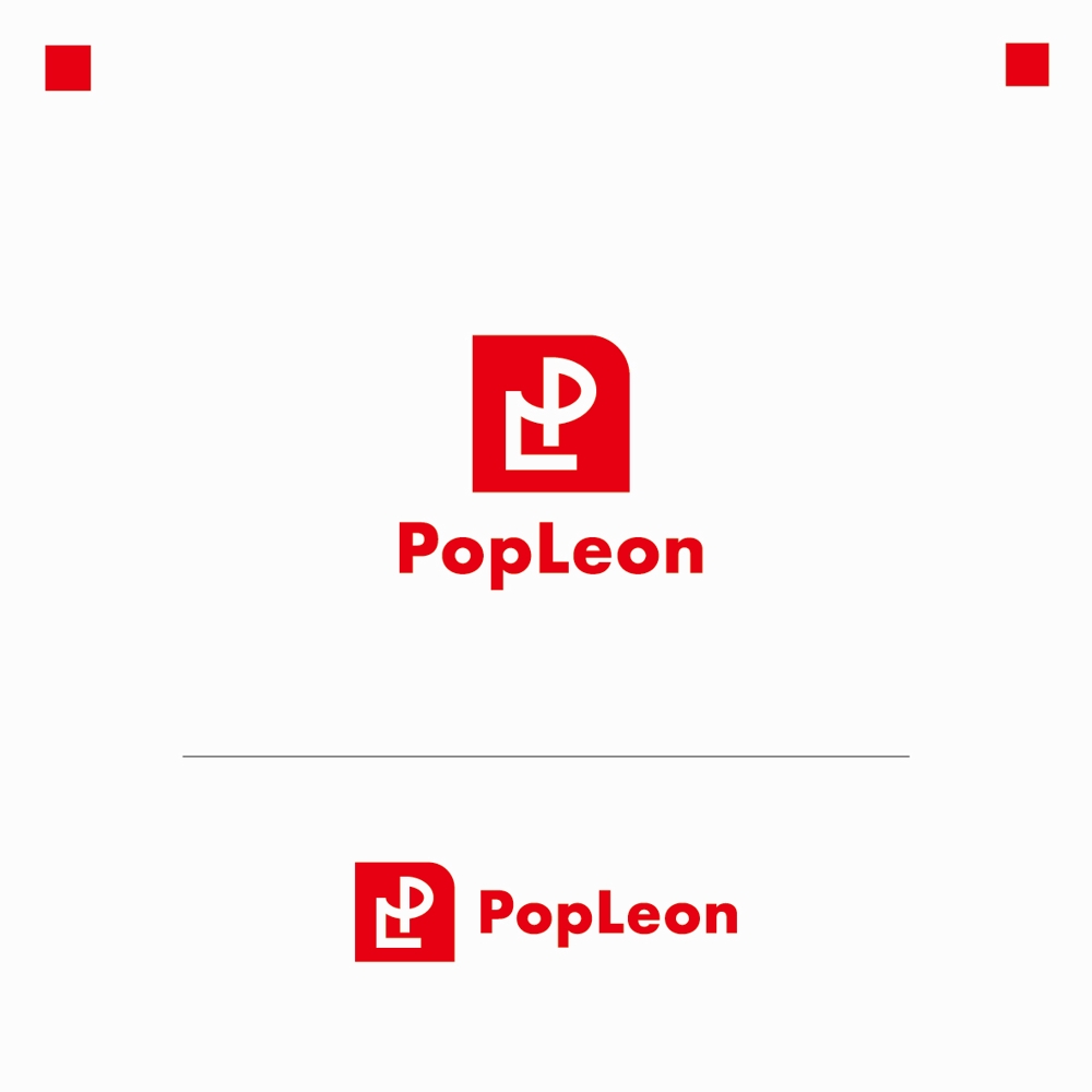 アパレルショップサイト　「popleon」のロゴ