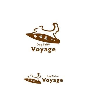 marutsuki (marutsuki)さんのドッグサロン「Dog Salon Voyage」の ロゴを作って頂きたいですへの提案