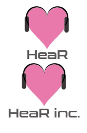 creative1 (AkihikoMiyamoto)さんの「HeaR inc.」のロゴへの提案