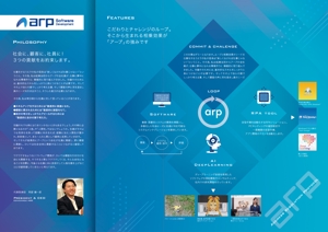 keita_k (siohigari)さんのIT企業　株式会社アープのパンフレット（A4二つ折り）への提案
