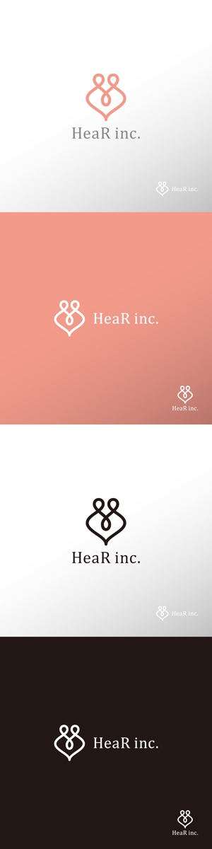 doremi (doremidesign)さんの「HeaR inc.」のロゴへの提案