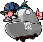 関重信 (gebu)さんの海上自衛隊下総航空基地ミニP-3Cのキャラクターデザインへの提案