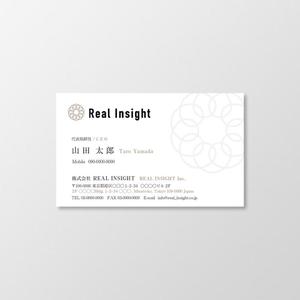 T-aki (T-aki)さんの十方よしを実現する会社「REAL INSIGHT」の名刺デザインへの提案