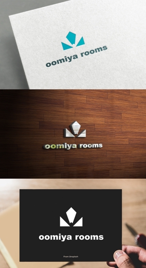 athenaabyz ()さんの民泊施設「oomiya rooms」のロゴへの提案