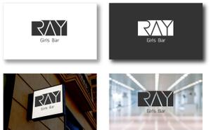 StageGang (5d328f0b2ec5b)さんの高級感のあるガールズバー「Ray」か「RAY」のロゴへの提案