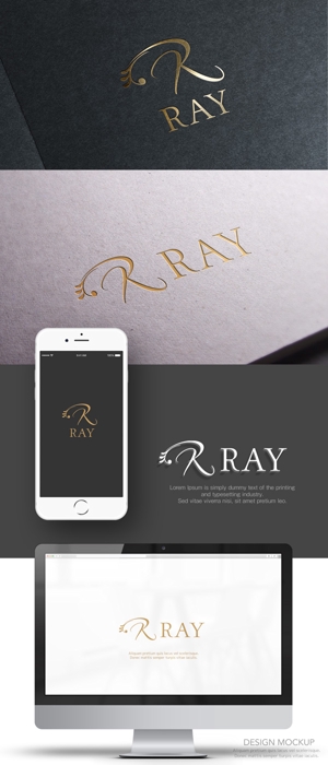 conii.Design (conii88)さんの高級感のあるガールズバー「Ray」か「RAY」のロゴへの提案