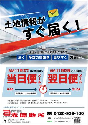 mamemori (MORIHARU)さんの【不動産】ハウスメーカー営業マン向け「土地情報 即日便＆翌日便」企画のチラシへの提案