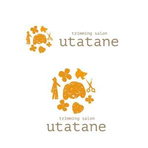 marukei (marukei)さんのドッグトリミングサロン「utatane」のロゴデザインへの提案