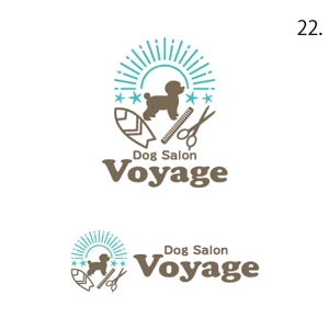 drkigawa (drkigawa)さんのドッグサロン「Dog Salon Voyage」の ロゴを作って頂きたいですへの提案