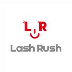 mm design (topo)さんのまつげエクステの店舗のロゴ「Lash Rush」への提案