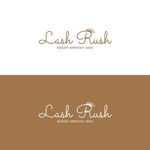 creative house GRAM (creative_house_GRAM)さんのまつげエクステの店舗のロゴ「Lash Rush」への提案