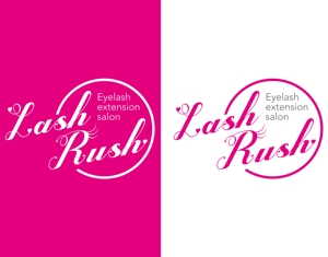 Force-Factory (coresoul)さんのまつげエクステの店舗のロゴ「Lash Rush」への提案