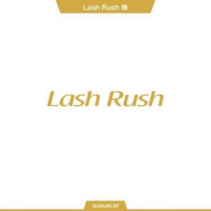 queuecat (queuecat)さんのまつげエクステの店舗のロゴ「Lash Rush」への提案