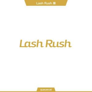 queuecat (queuecat)さんのまつげエクステの店舗のロゴ「Lash Rush」への提案