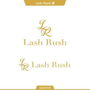 queuecat (queuecat)さんのまつげエクステの店舗のロゴ「Lash Rush」への提案